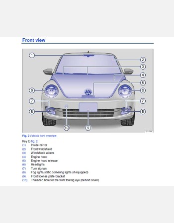 volkswagen beetle 2013 owners manual